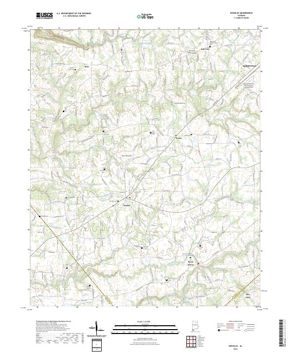 Douglas 2024 topographic map thumbnail
