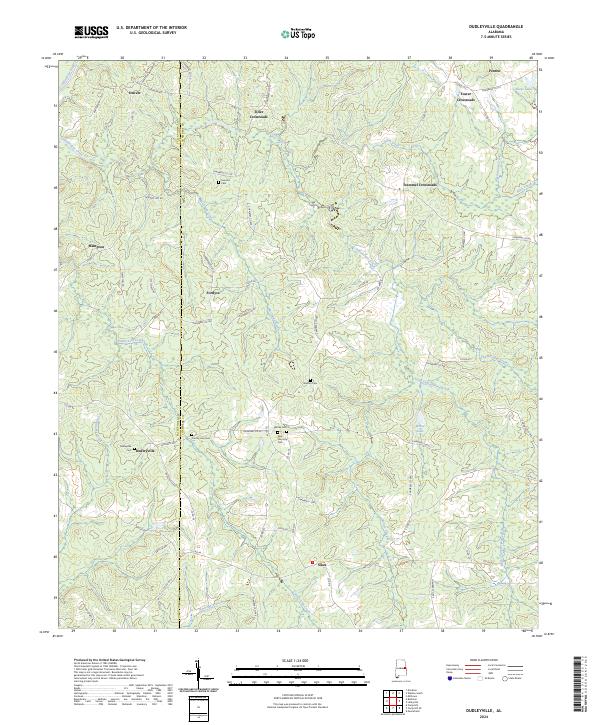 Dudleyville topographic map thumbnail