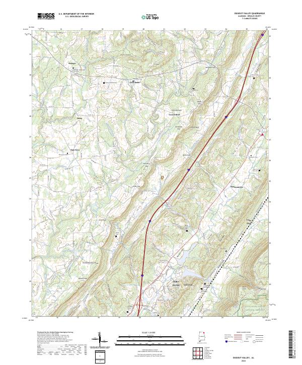 Dugout Valley 2024 topographic map thumbnail