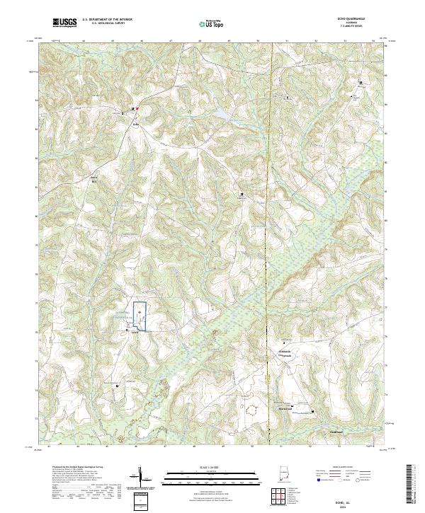Echo topographic map thumbnail