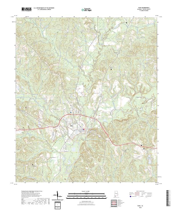 Elba topographic map thumbnail