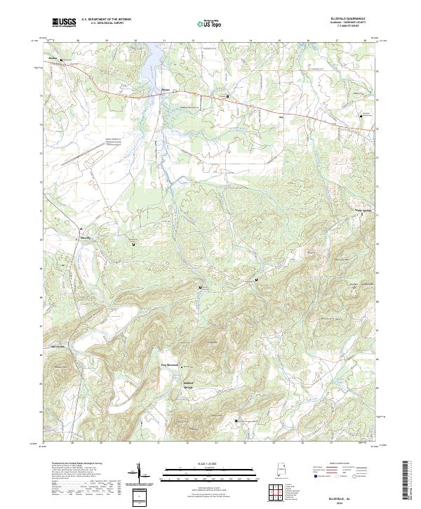Ellisville topographic map thumbnail