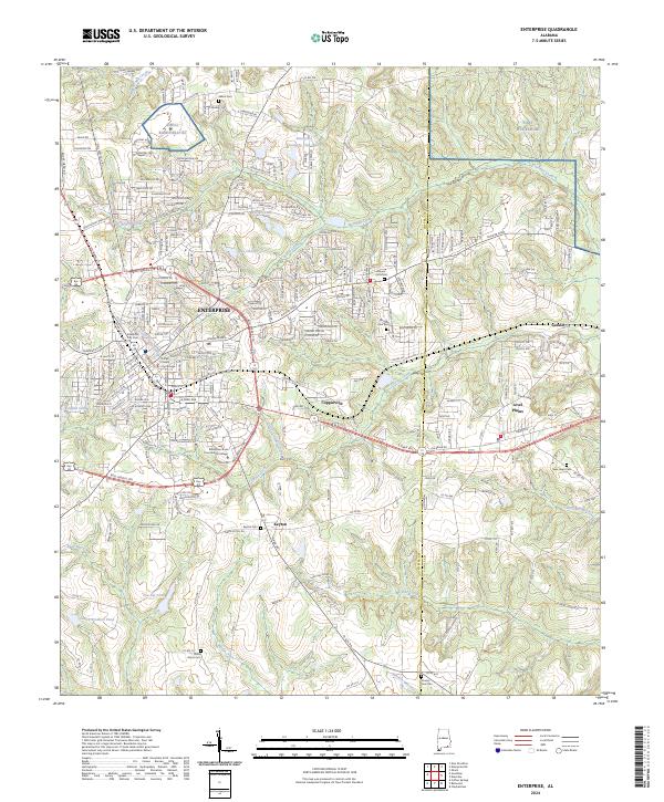Enterprise topographic map thumbnail