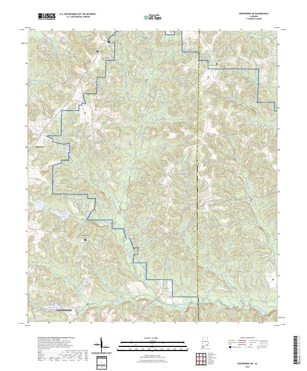 Enterprise NE topographic map thumbnail