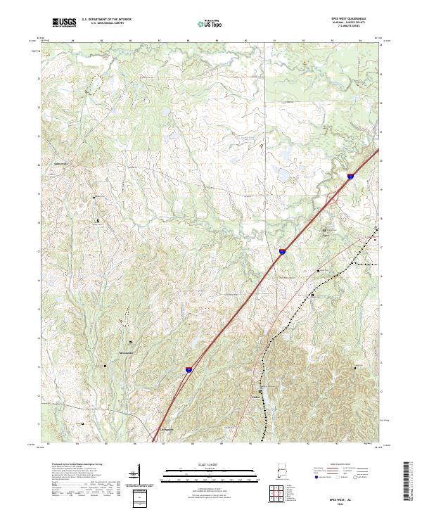 Epes West topographic map thumbnail