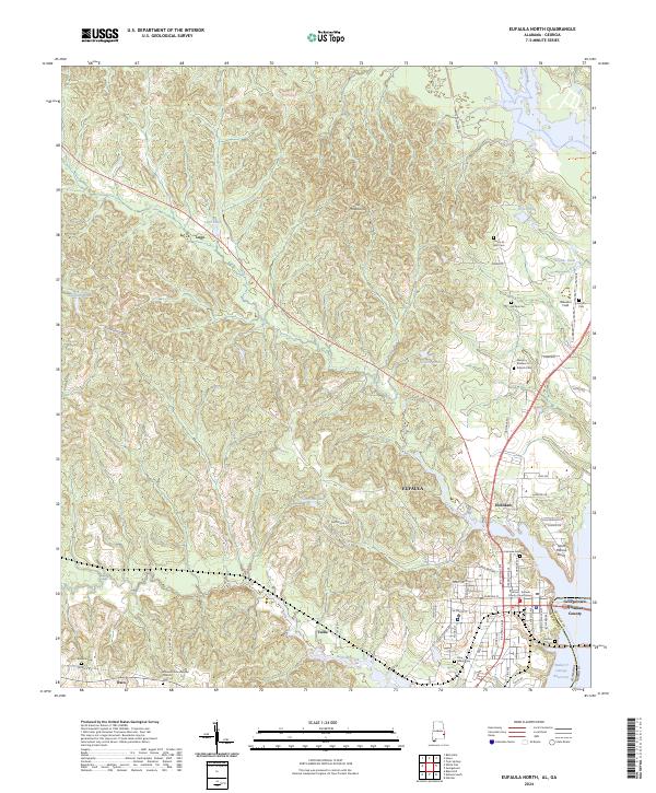 Eufaula North topographic map thumbnail