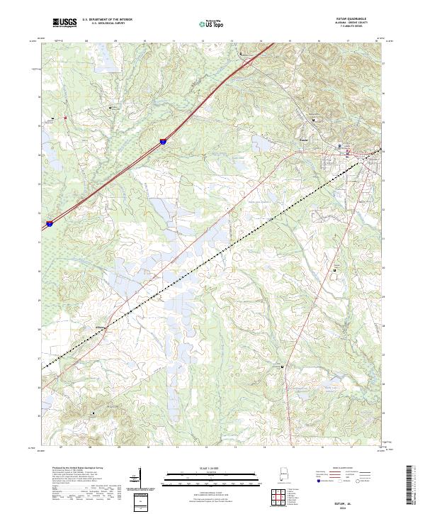 Eutaw topographic map thumbnail
