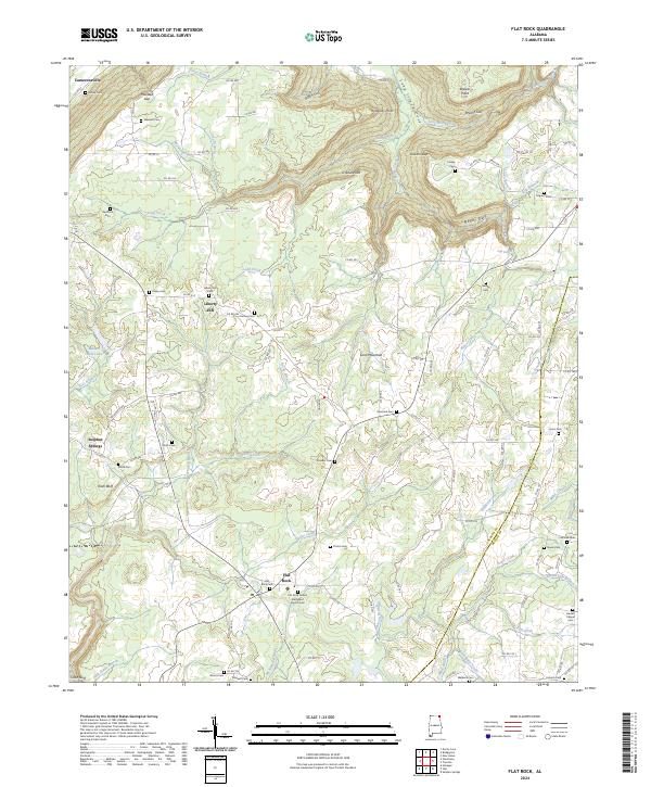 Flat Rock 2024 topographic map thumbnail