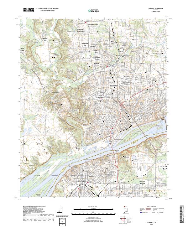 Florence topographic map thumbnail
