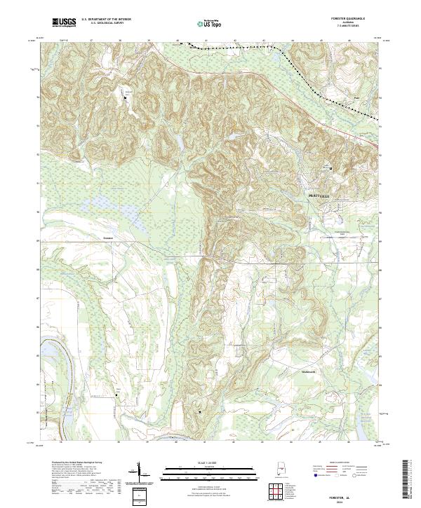 Forester topographic map thumbnail