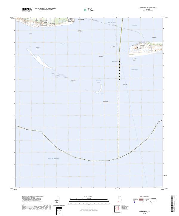 Fort Morgan 2024 topographic map thumbnail