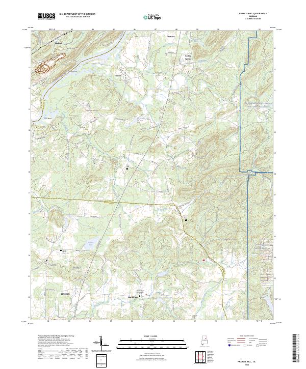 Francis Mill topographic map thumbnail