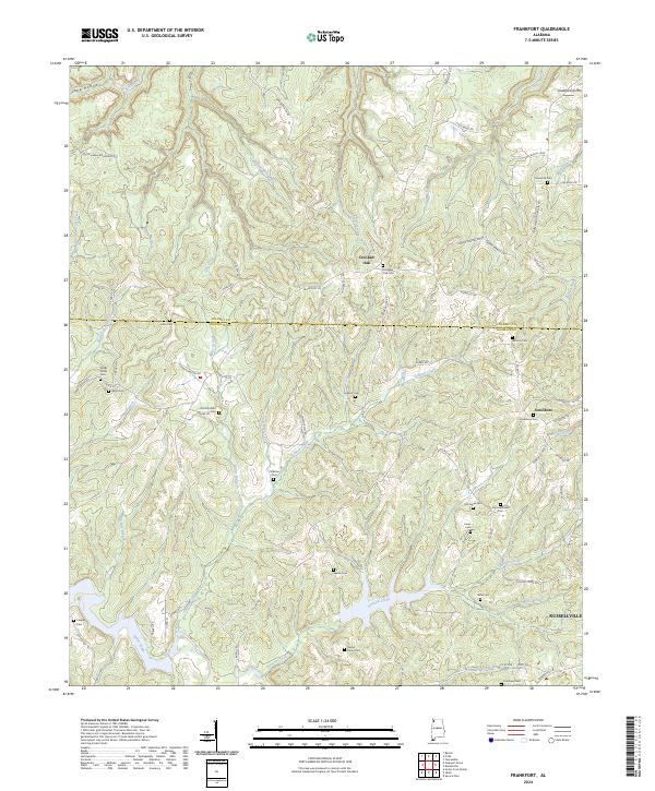 Frankfort topographic map thumbnail