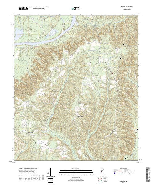 Franklin topographic map thumbnail