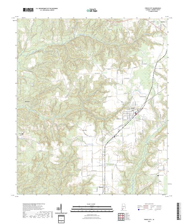 Frisco City topographic map thumbnail