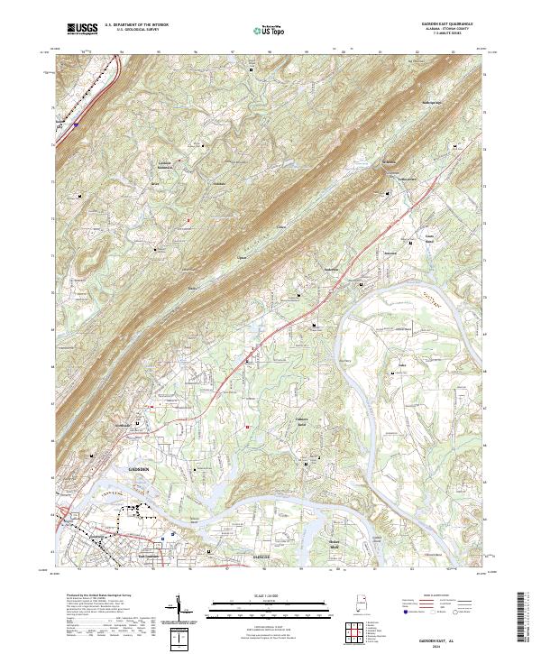 Gadsden East topographic map thumbnail