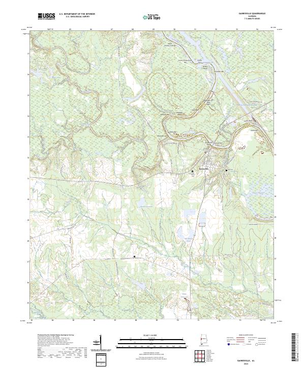 Gainesville topographic map thumbnail