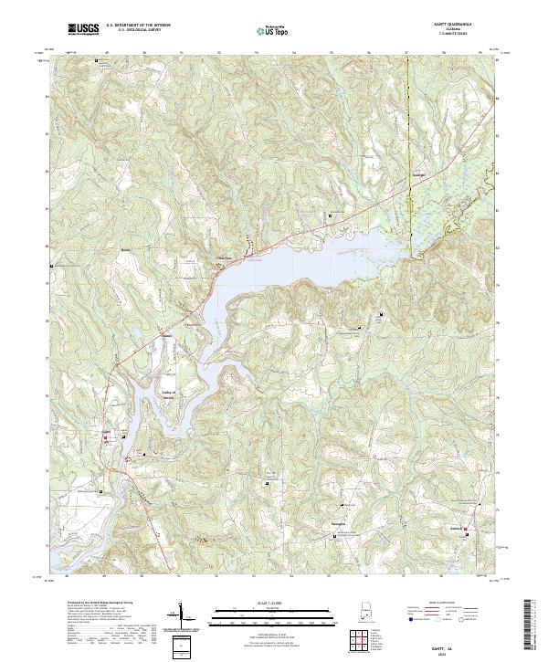 Gantt topographic map thumbnail