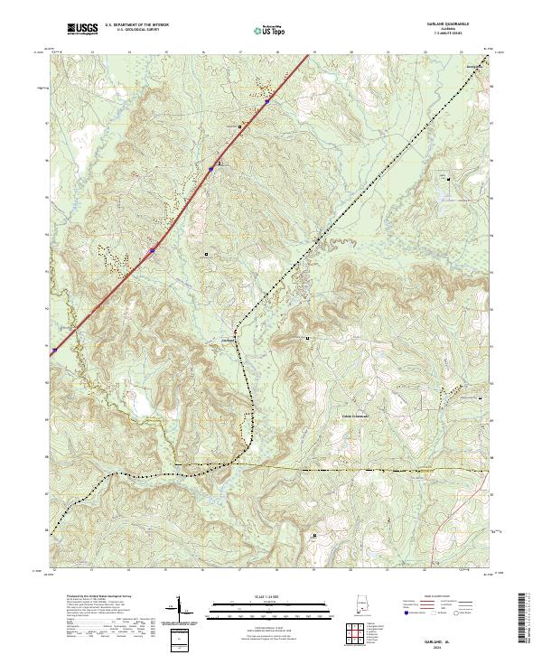 Garland topographic map thumbnail