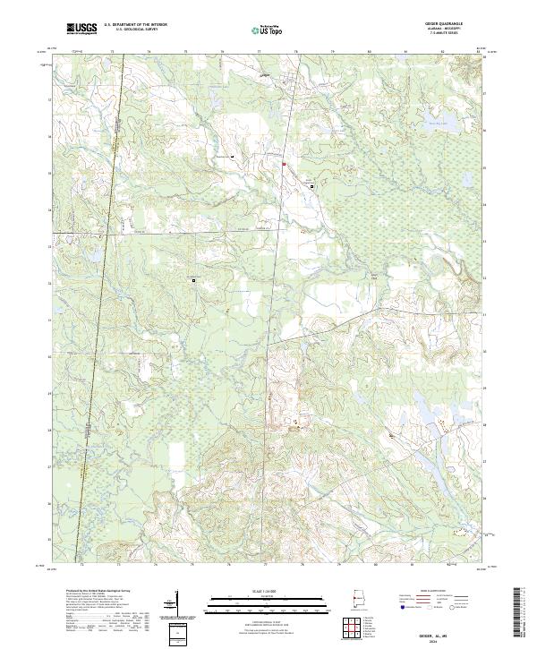 Geiger topographic map thumbnail