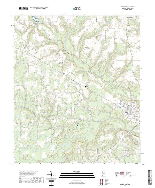 Geneva West topographic map thumbnail