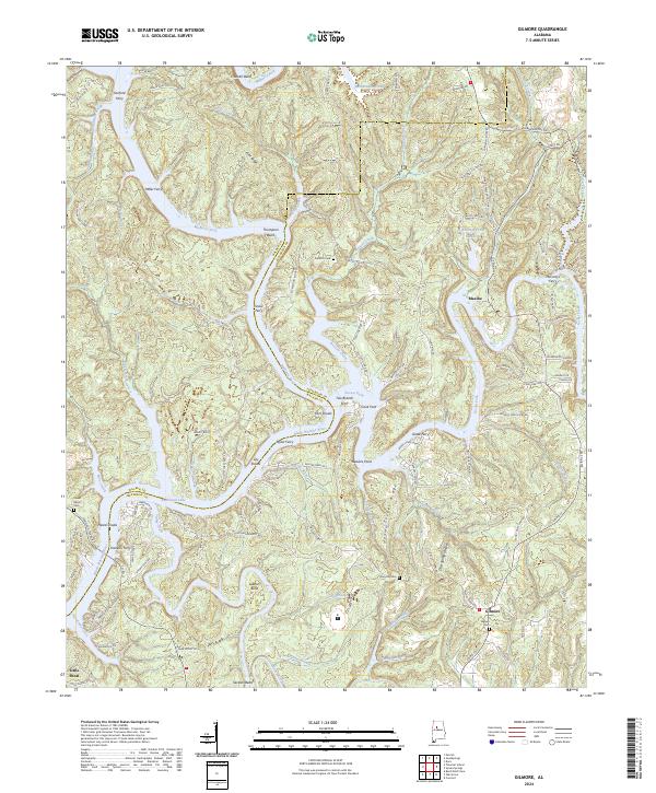 Gilmore topographic map thumbnail
