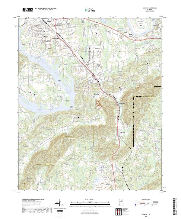 Glencoe topographic map thumbnail