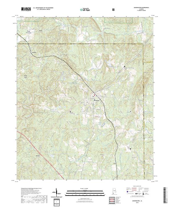 Goodwater topographic map thumbnail