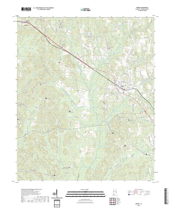 Gordo topographic map thumbnail