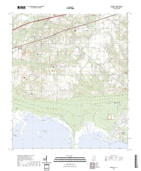 Grand Bay topographic map thumbnail