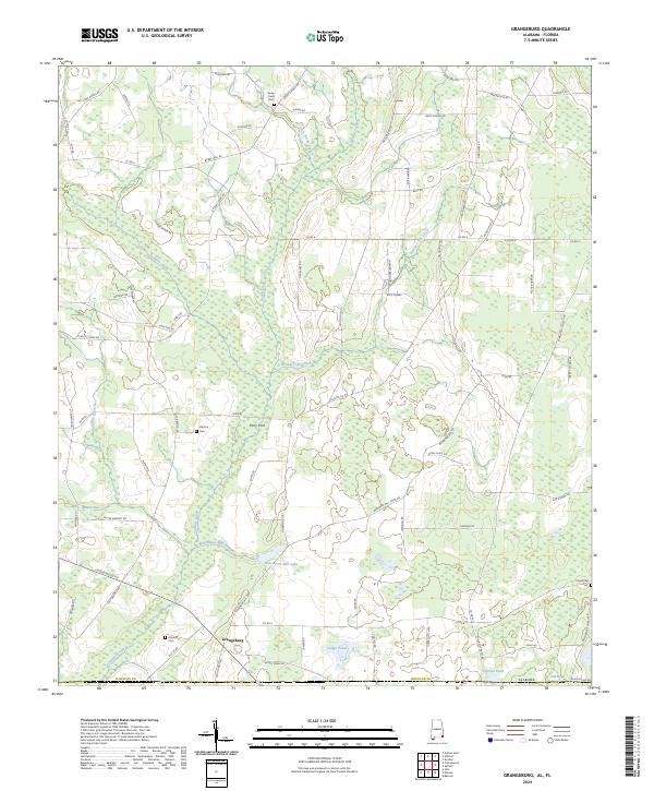 Grangeburg topographic map thumbnail
