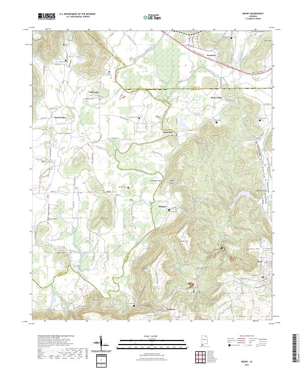 Grant topographic map thumbnail