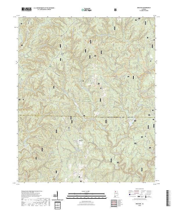 Grayson topographic map thumbnail