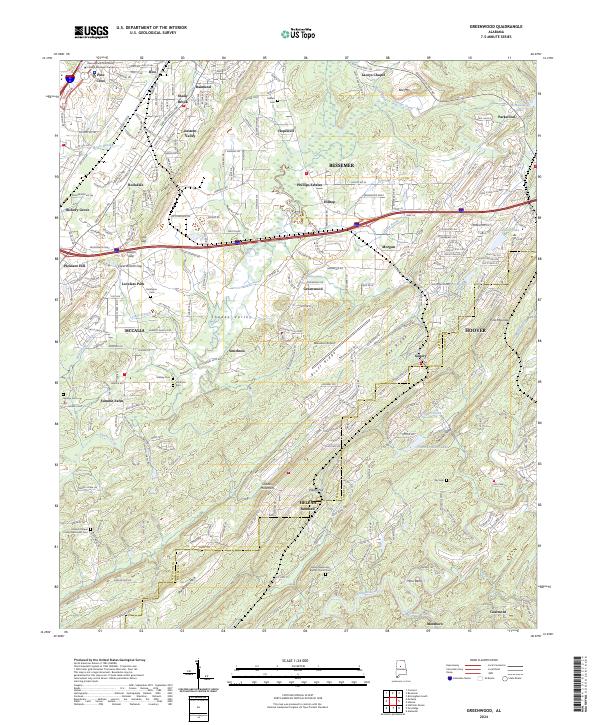 Greenwood topographic map thumbnail
