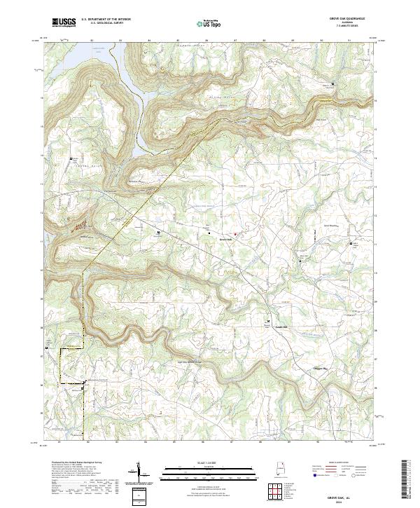 Grove Oak 2024 topographic map thumbnail
