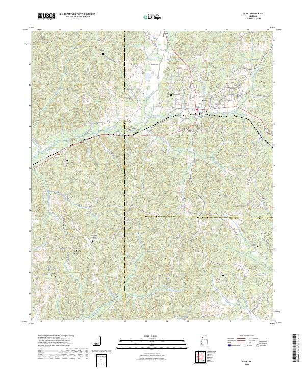 Guin topographic map thumbnail