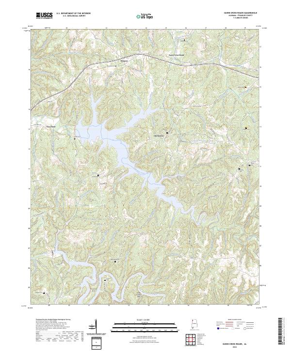 Guinn Cross Roads topographic map thumbnail