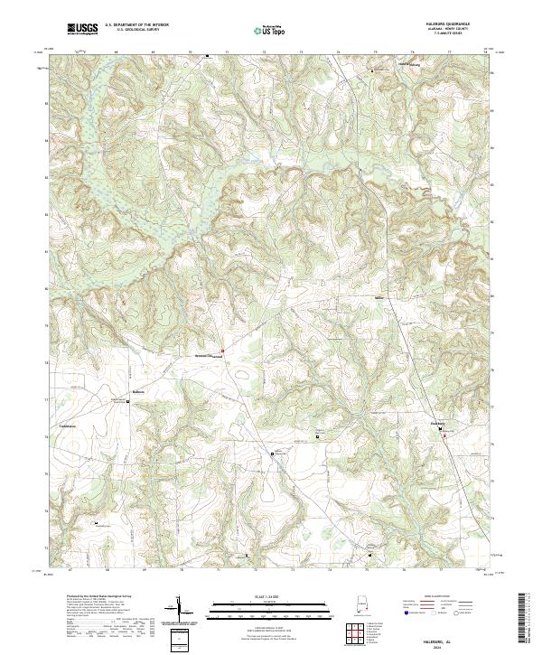 Haleburg topographic map thumbnail