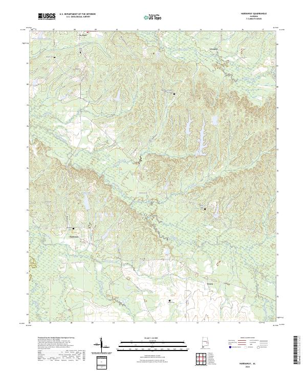 Hardaway topographic map thumbnail