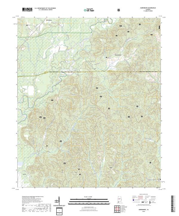 Harrisburg topographic map thumbnail
