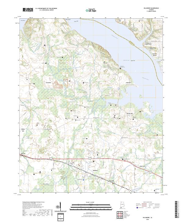 Hillsboro topographic map thumbnail