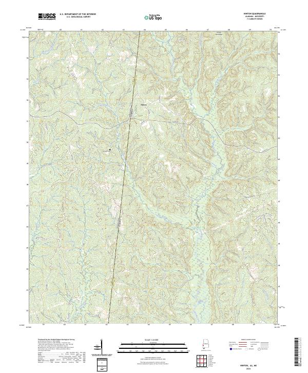 Hinton topographic map thumbnail