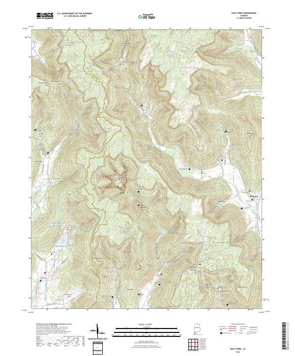 Hollytree topographic map thumbnail