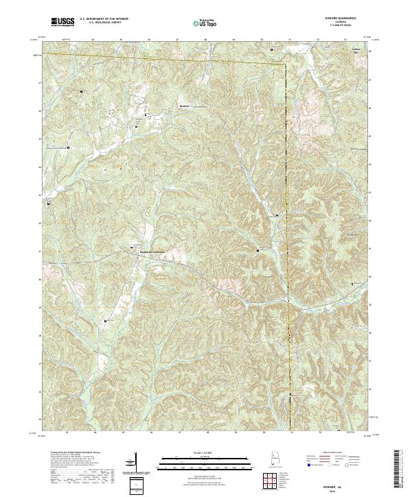 Howard topographic map thumbnail