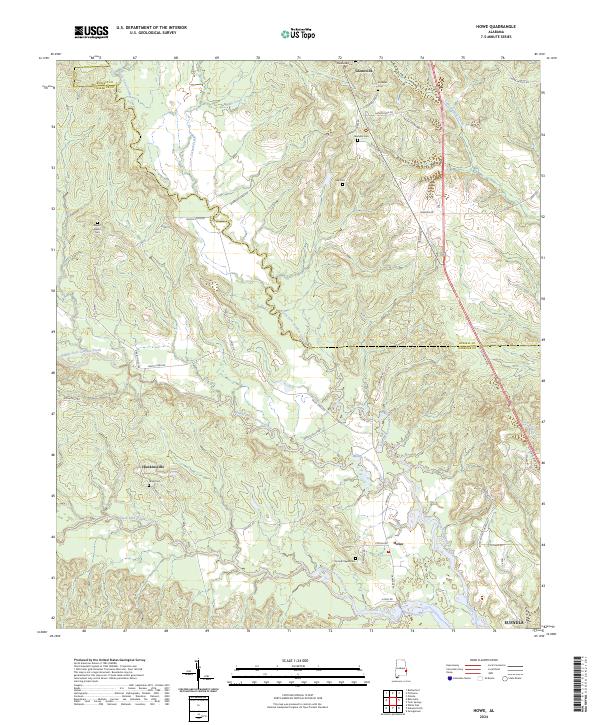 Howe topographic map thumbnail