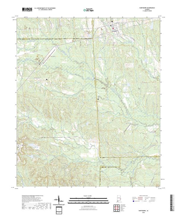 Hurtsboro topographic map thumbnail