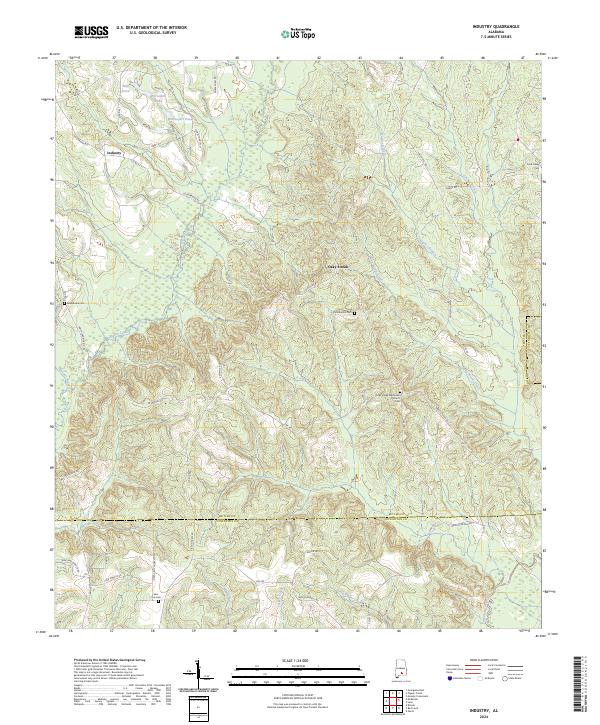 Industry topographic map thumbnail
