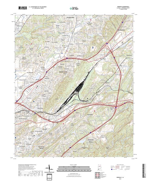 Irondale topographic map thumbnail