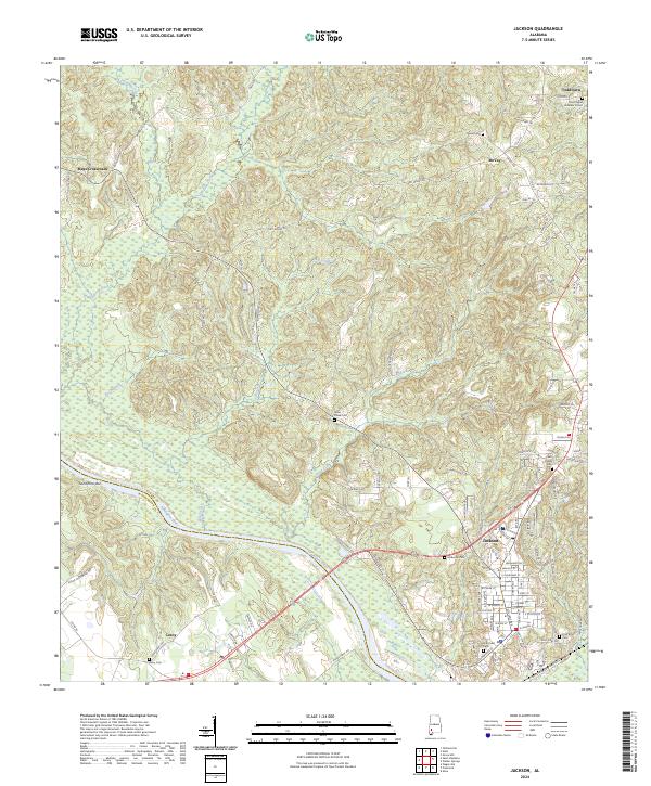 Jackson topographic map thumbnail