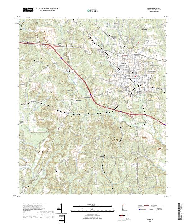Jasper topographic map thumbnail